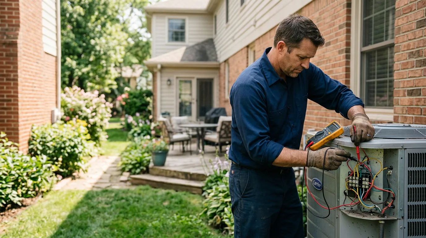 HVAC technician working near Hughesville, MO